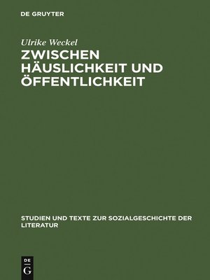 cover image of Zwischen Häuslichkeit und Öffentlichkeit